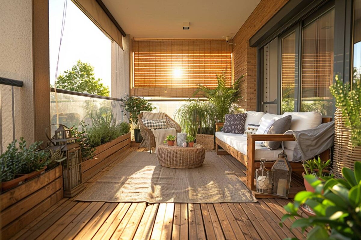 Conseils pratiques pour aménager votre terrasse ou balcon et se protéger efficacement du vent